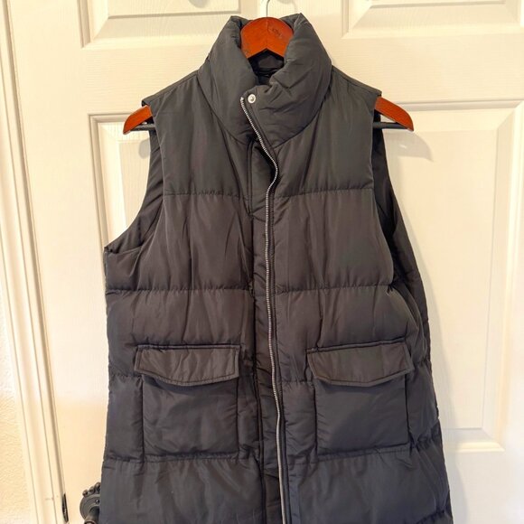 EVALESS Long Puffer Vest Women 2024 Zipper Sleeveless Quilted Vests with Pockets - Picture 1 of 7